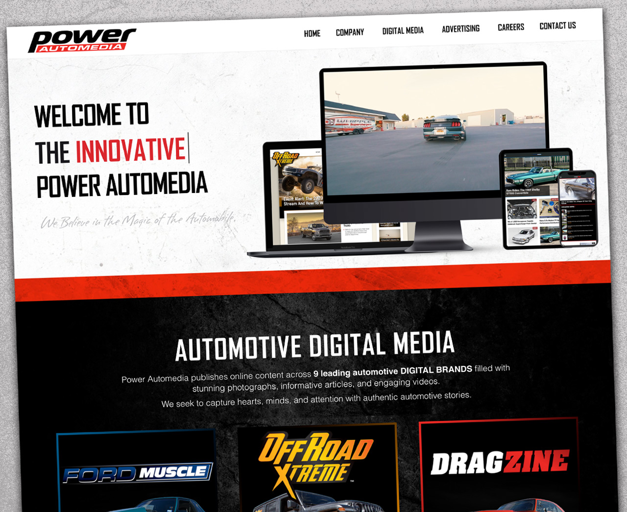 Redesigned Power Automedia Website